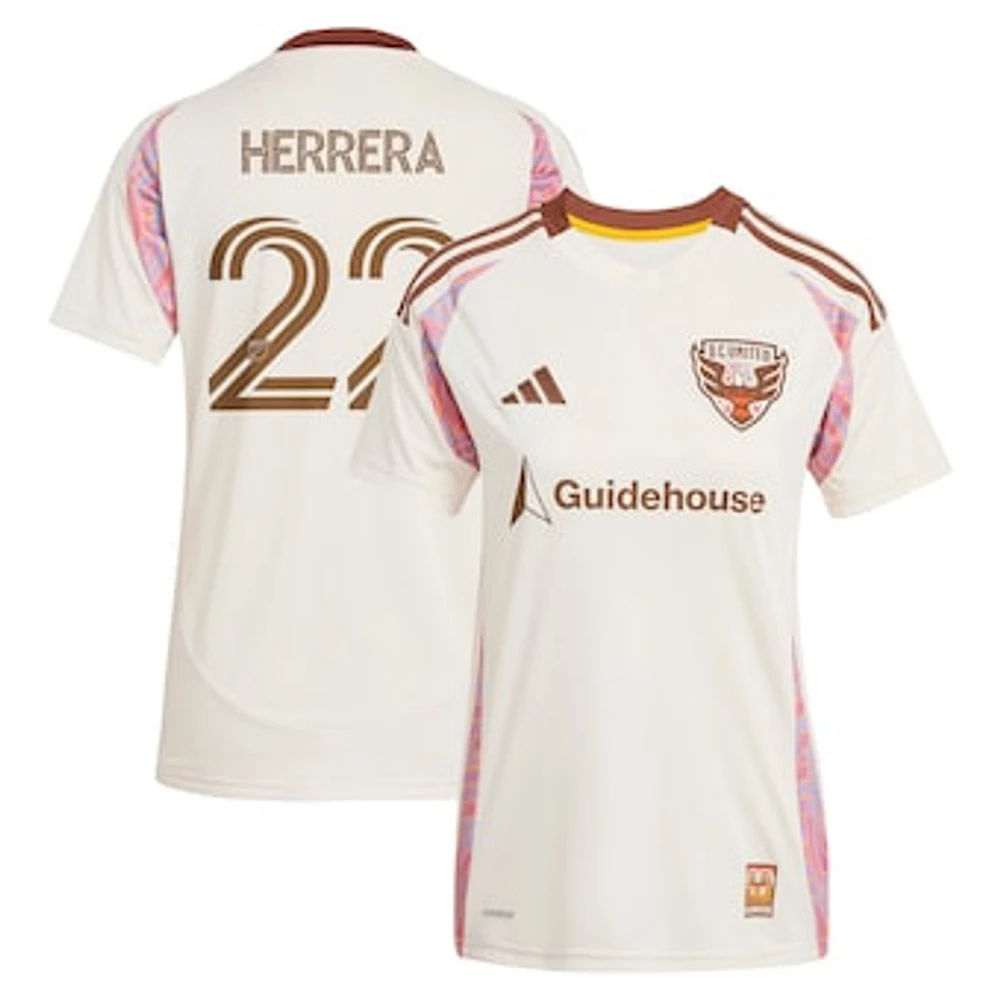 Women's adidas Aaron Herrera Natural D.C. United 2025 The Soul Kit Replica Player Jersey