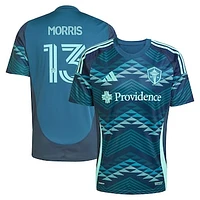 Men's adidas Jordan Morris Blue Seattle Sounders FC 2025 The Salish Sea Kit Replica Player Jersey