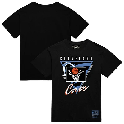 Men's Mitchell & Ness Black Cleveland Cavaliers Worldwide Collection Tri-Logo T-Shirt