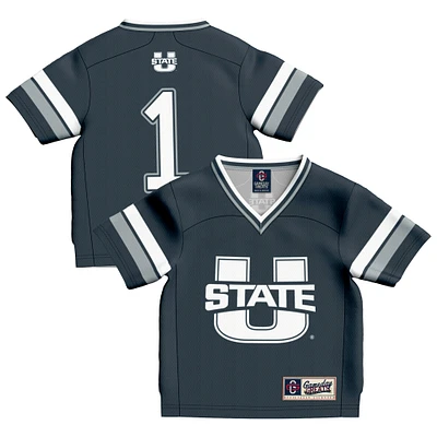 Toddler GameDay Greats #1 Navy Utah State Aggies Football Fashion Jersey