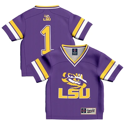 Toddler GameDay Greats #1 Purple LSU Tigers Football Fashion Jersey