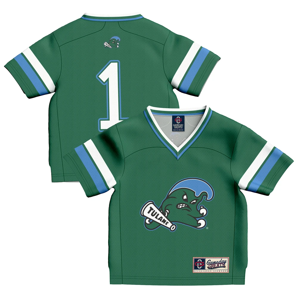 Infant GameDay Greats #1 Green Tulane Wave Football Fashion Jersey