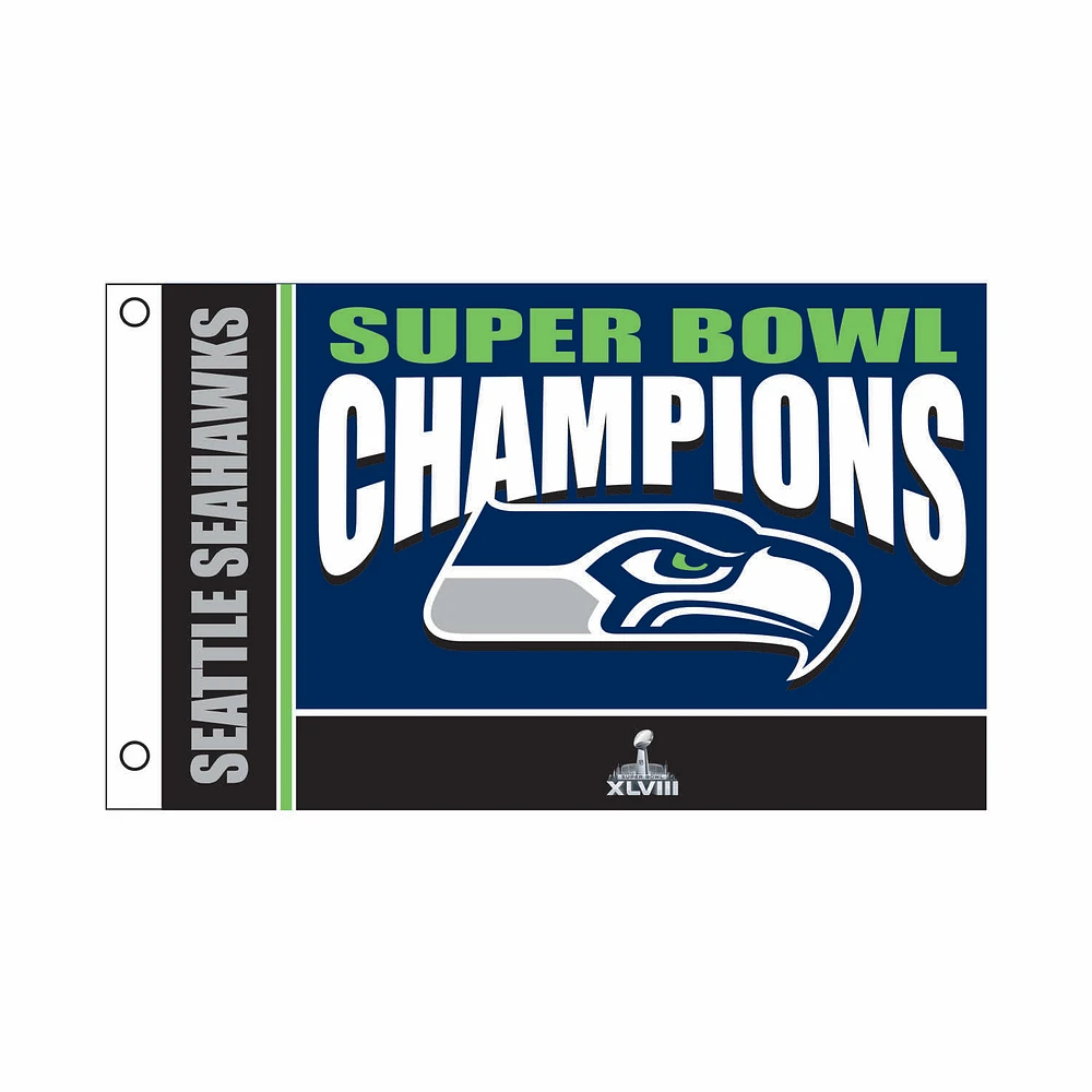 Seattle Seahawks 3' x 5' Super Bowl Champions Single-Sided Flag