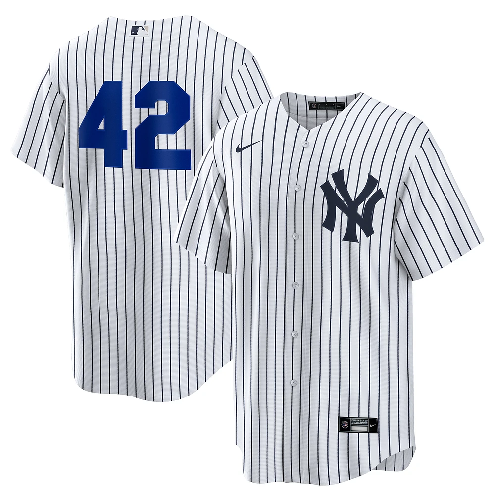 Men's Nike White New York Yankees Home 2025 Jackie Robinson Day Replica Jersey