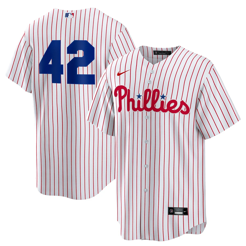 Men's Nike White Philadelphia Phillies Home 2025 Jackie Robinson Day Replica Jersey