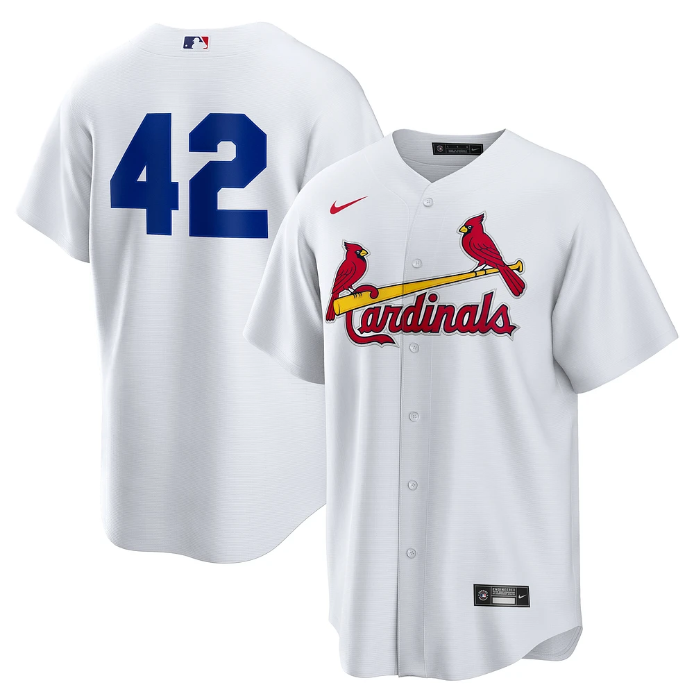 Men's Nike White St. Louis Cardinals Home 2025 Jackie Robinson Day Replica Jersey