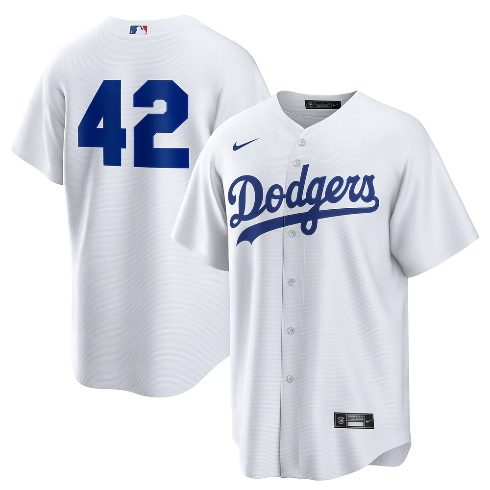 Men's Nike White Los Angeles Dodgers Home 2025 Jackie Robinson Day Replica Jersey