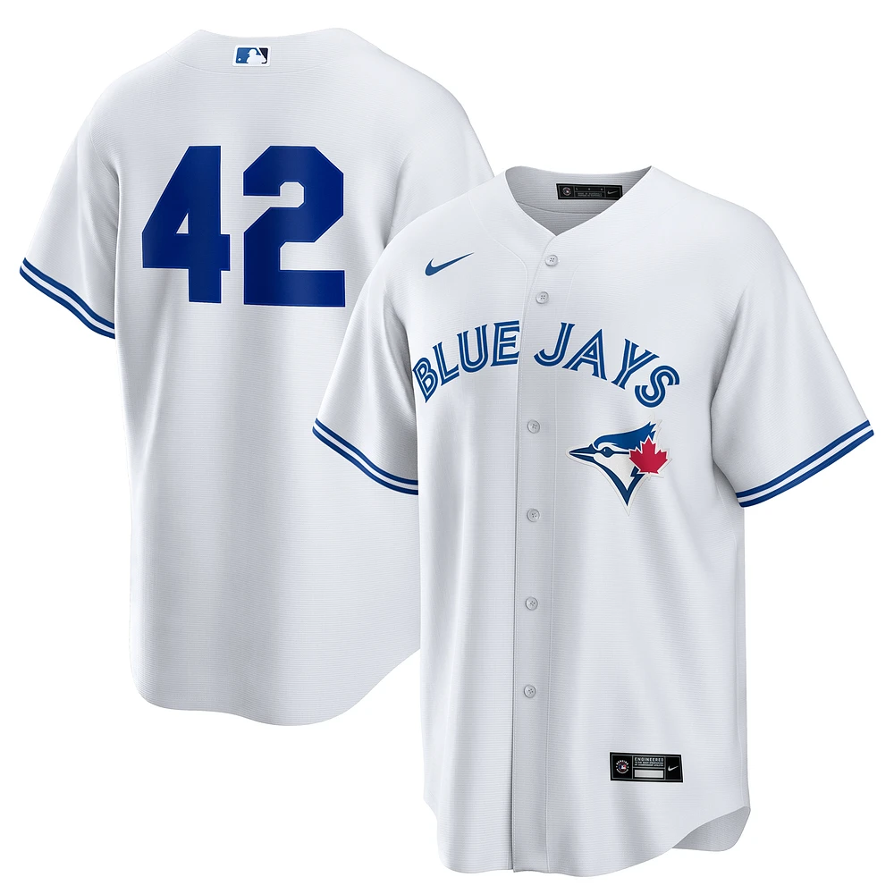 Men's Nike White Toronto Blue Jays Home 2025 Jackie Robinson Day Replica Jersey