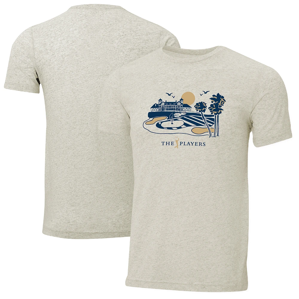 Men's Ahead Cream THE PLAYERS Clubhouse Instant Classic Tri-Blend T-Shirt