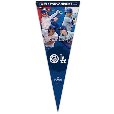 WinCraft 2025 MLB World Tour: Tokyo Series Los Angeles Dodgers vs. Chicago Cubs 12" x 30" Matchup Premium Pennant