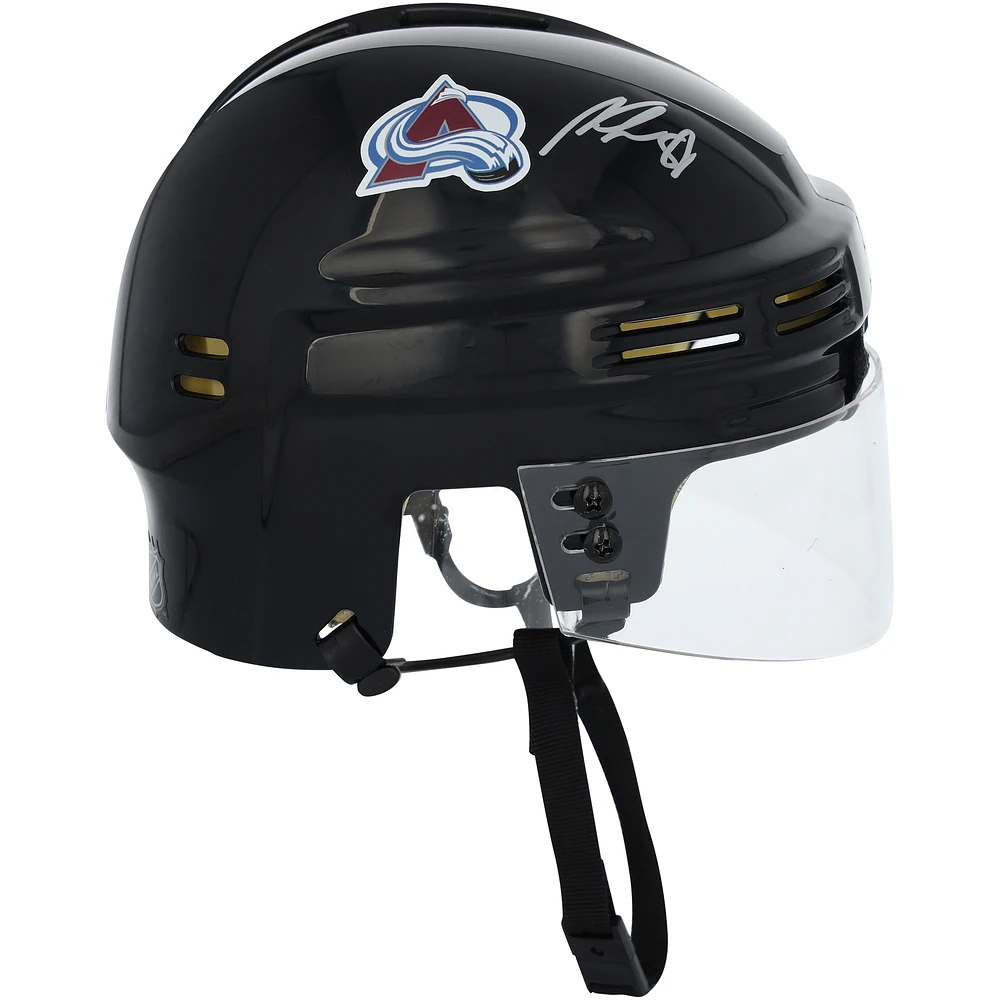 Martin Necas Colorado Avalanche Autographed Black Mini Helmet