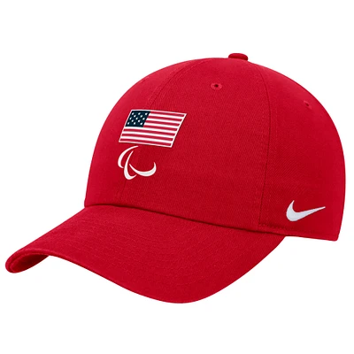 Men's Nike Red U.S. Paralympics Club Adjustable Hat