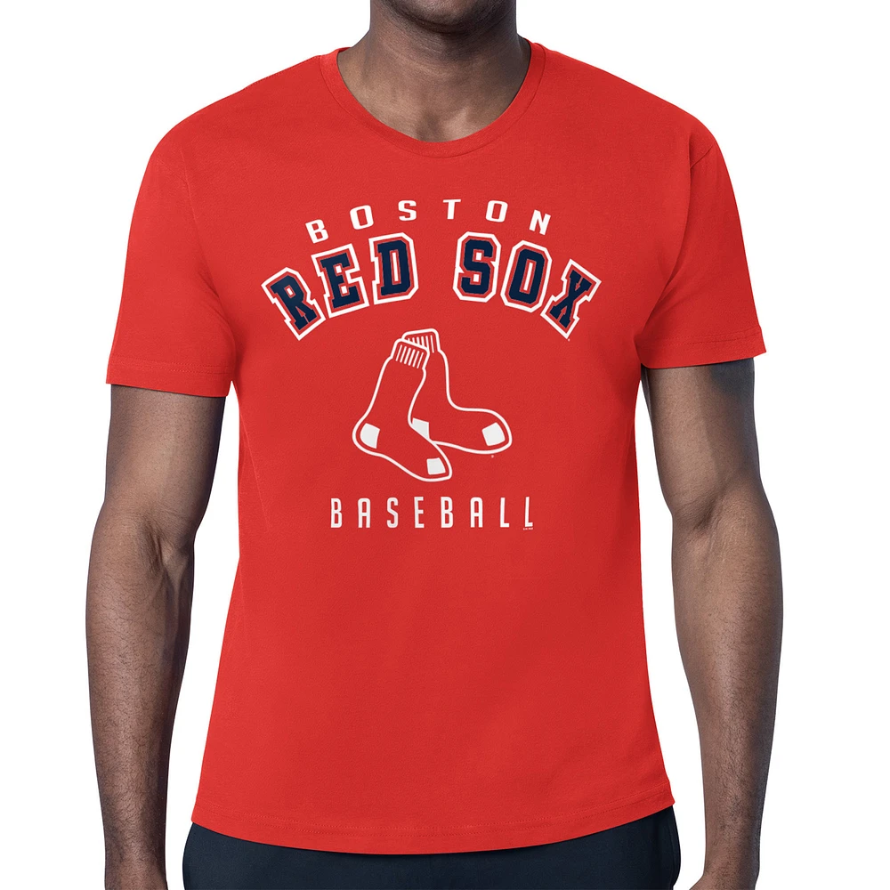 Men's Starter Red Boston Sox Team Logo T-Shirt