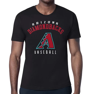 Men's Starter Black Arizona Diamondbacks Team Logo T-Shirt