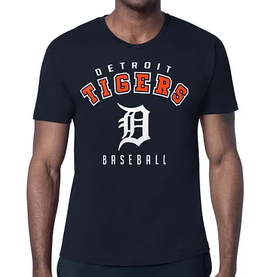Men's Starter Navy Detroit Tigers Team Logo T-Shirt
