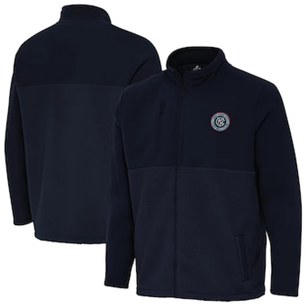 Men's Antigua Navy New York City FC Daily Fused Full-Zip Jacket