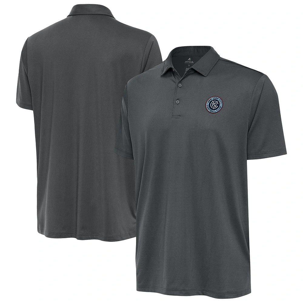 Men's Antigua Pewter New York City FC Big & Tall Ellipse Polo