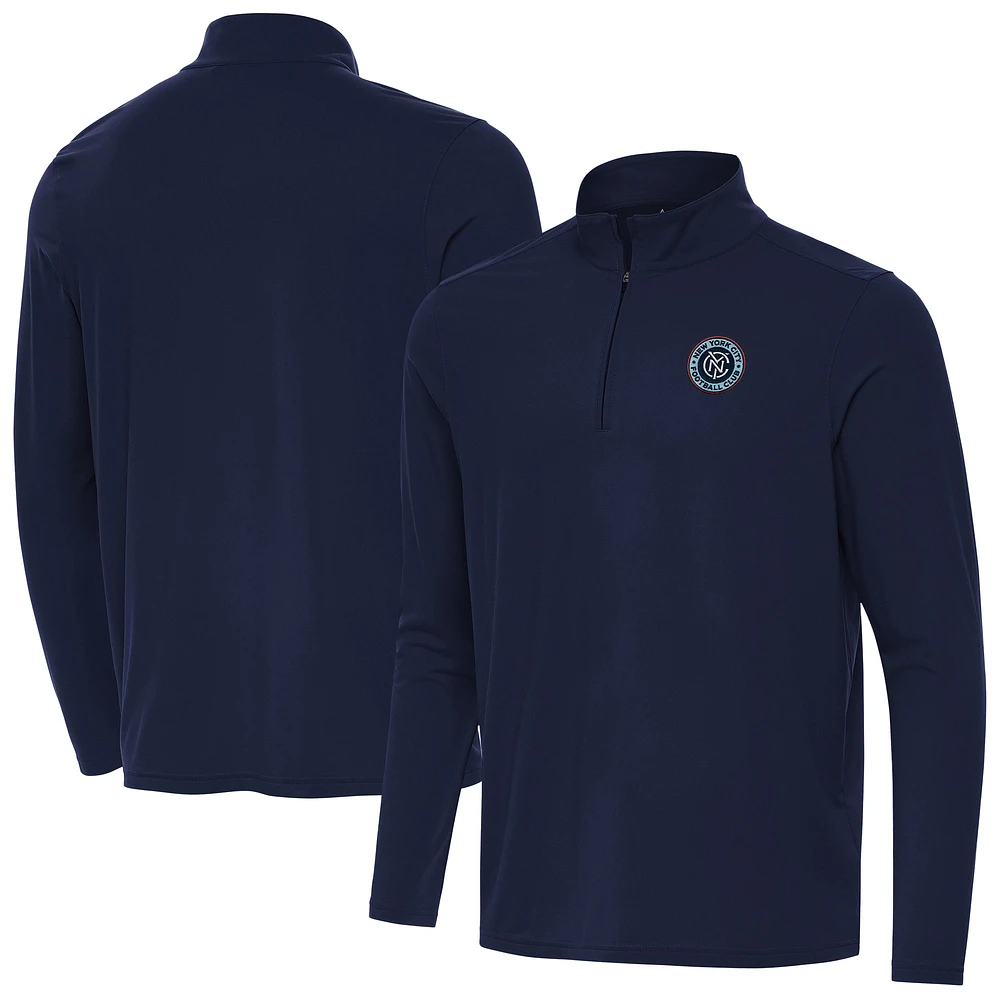 Men's Antigua Navy New York City FC Intent Quarter-Zip Pullover