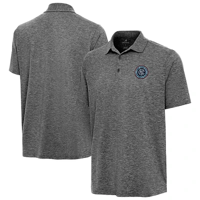 Men's Antigua Heather New York City FC Par 3 Polo