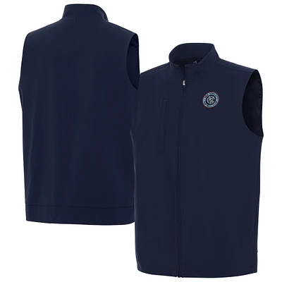 Men's Antigua Navy New York City FC Regard Full-Zip Vest