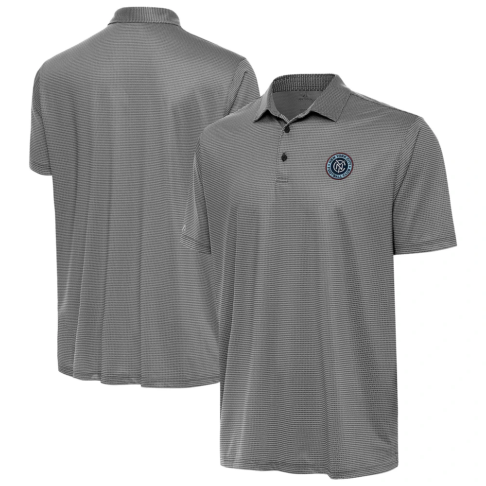Men's Antigua White/ New York City FC Rings Polo