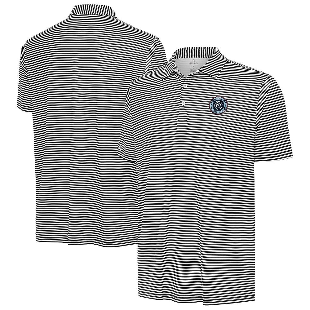 Men's Antigua Black/White New York City FC Skills Polo