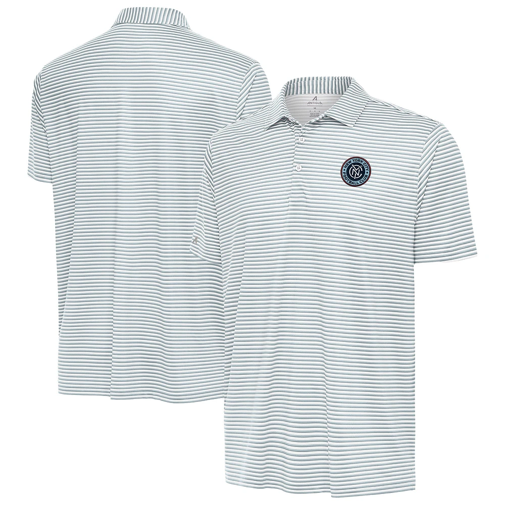 Men's Antigua Gray/White New York City FC Skills Polo