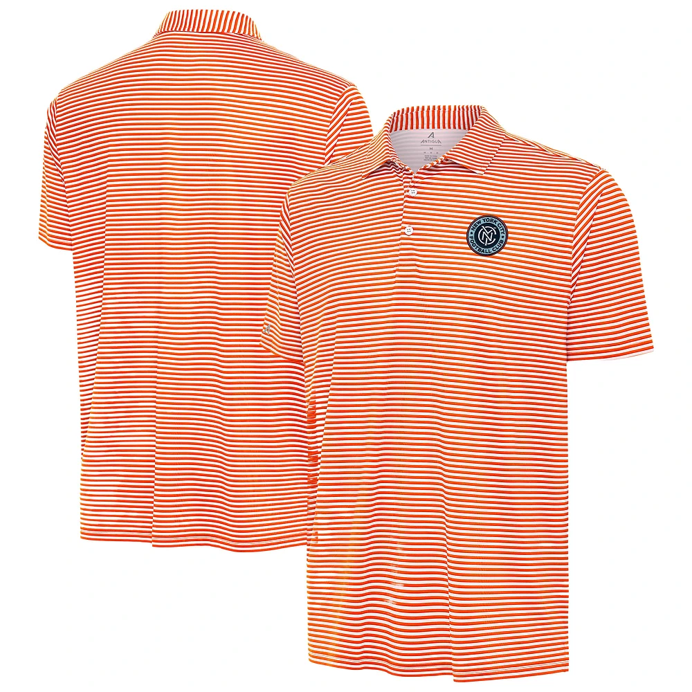 Men's Antigua Orange/White New York City FC Skills Polo