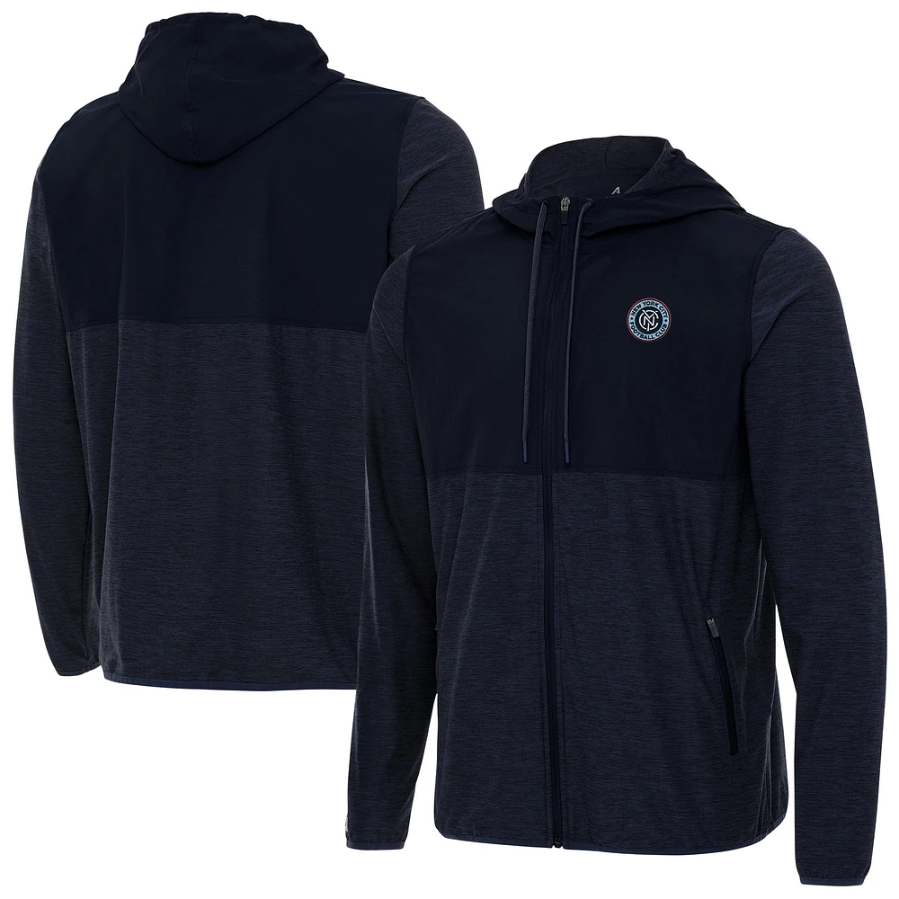 Men's Antigua Navy New York City FC Full-Zip Sway Jacket