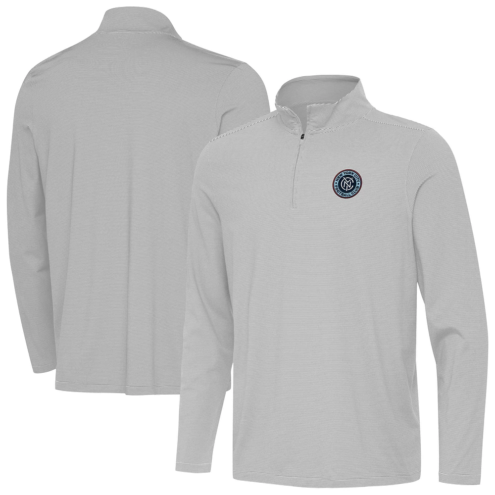 Men's Antigua New York City FC Twine Quarter-Zip Top