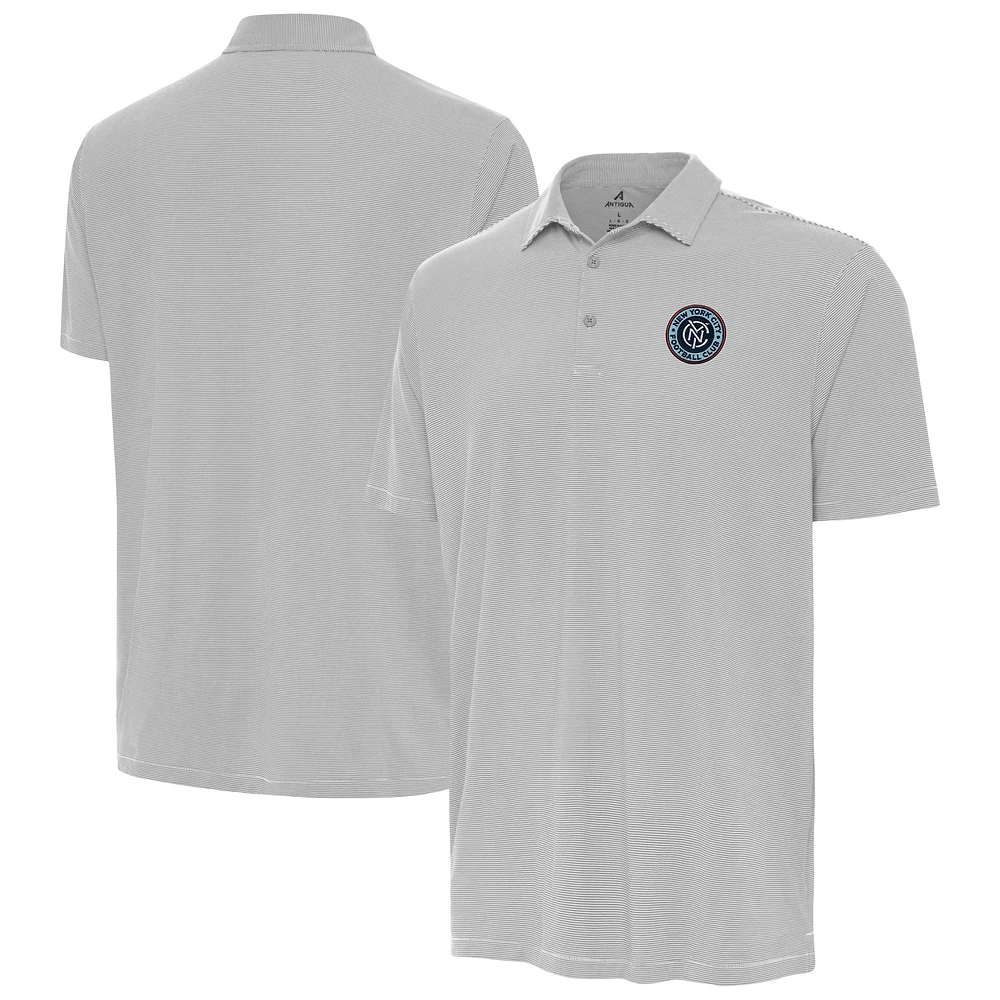 Men's Antigua Gray New York City FC Twine Polo