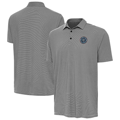 Men's Antigua Charcoal New York City FC Twine Polo