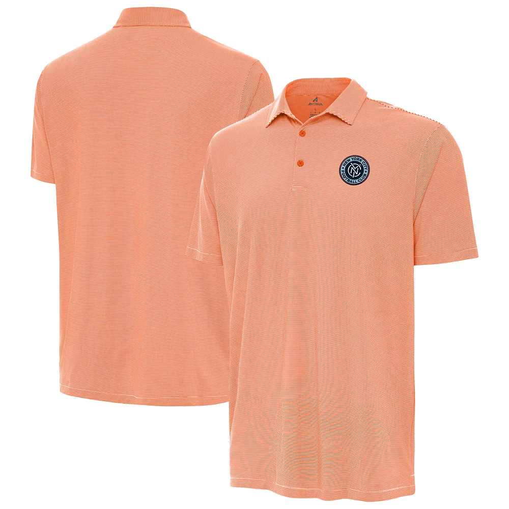 Men's Antigua Orange New York City FC Twine Polo