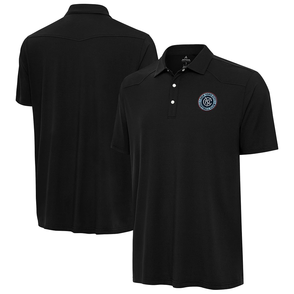 Men's Antigua Black New York City FC Western Polo