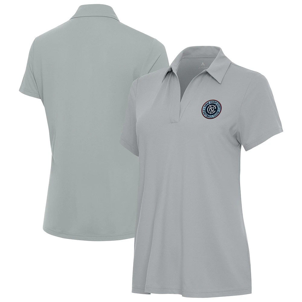 Women's Antigua Gray New York City FC Era Polo