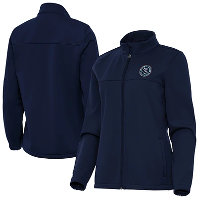 Women's Antigua Navy New York City FC Links 2 Golf Full-Zip Jacket