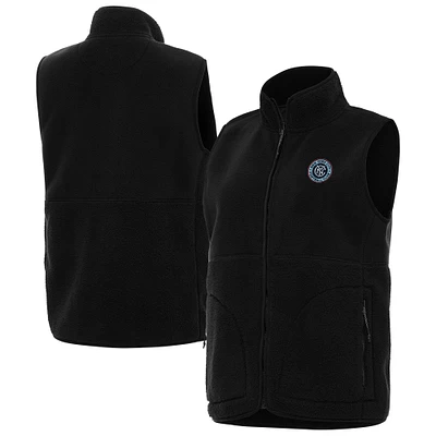 Women's Antigua New York City FC Nostalgic Full-Zip Vest