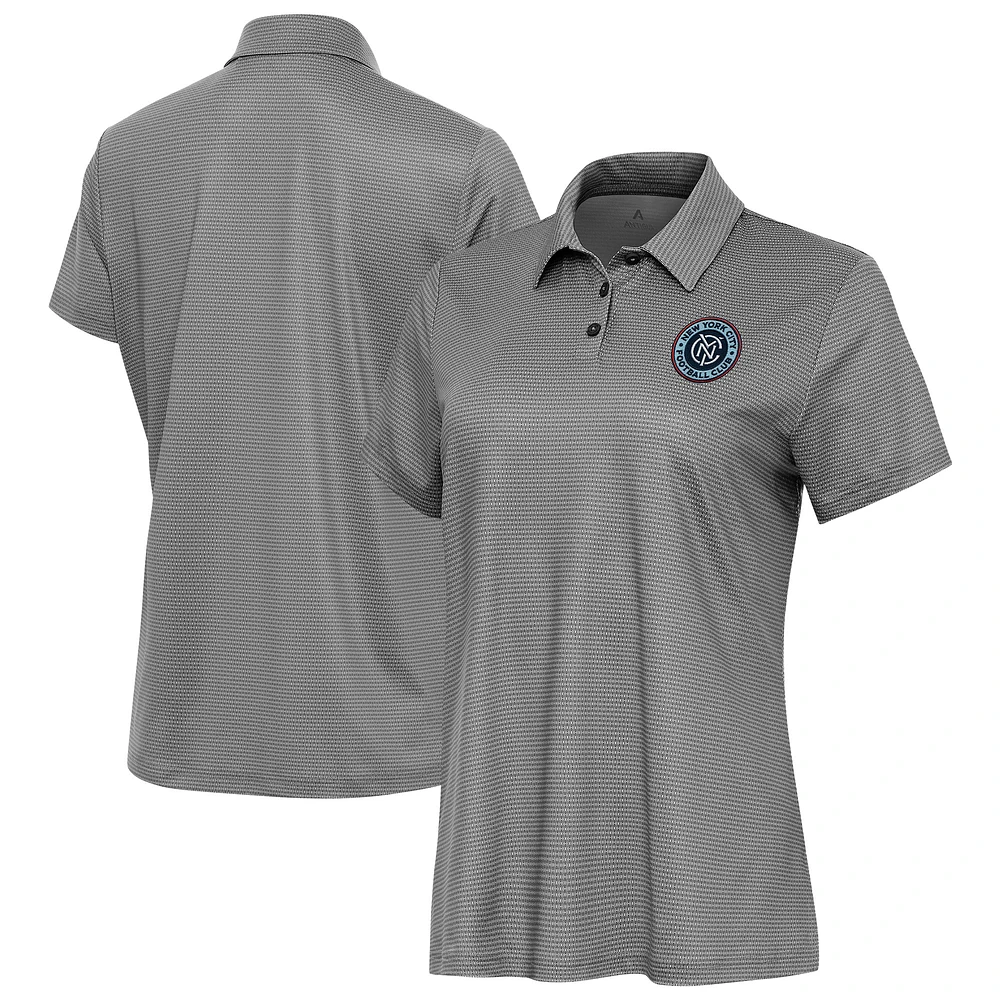 Women's Antigua White/ New York City FC Rings Polo