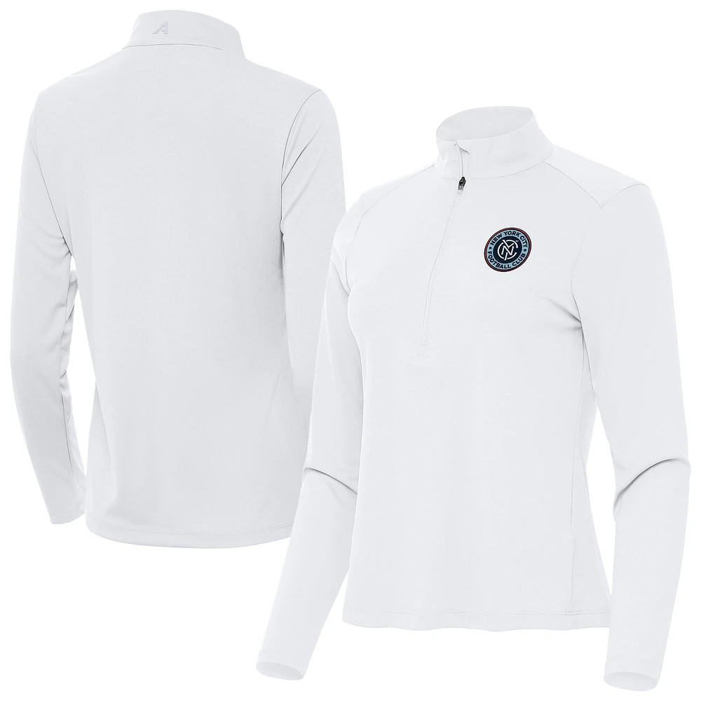 Women's Antigua New York City FC Tribute Half-Zip Pullover