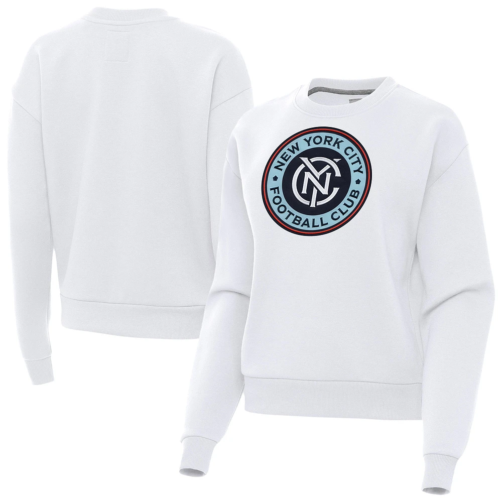 Women's Antigua New York City FC Victory Pullover Sweatshirt
