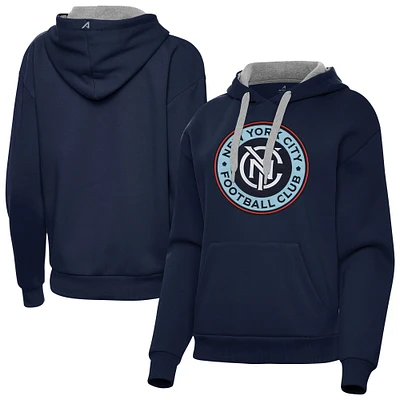 Women's Antigua Navy New York City FC Victory Pullover Hoodie