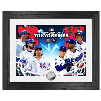 Highland Mint Los Angeles Dodgers vs. Chicago Cubs 2025 MLB World Tour: Tokyo Series 13" x 16" Silver Coin Photo Mint