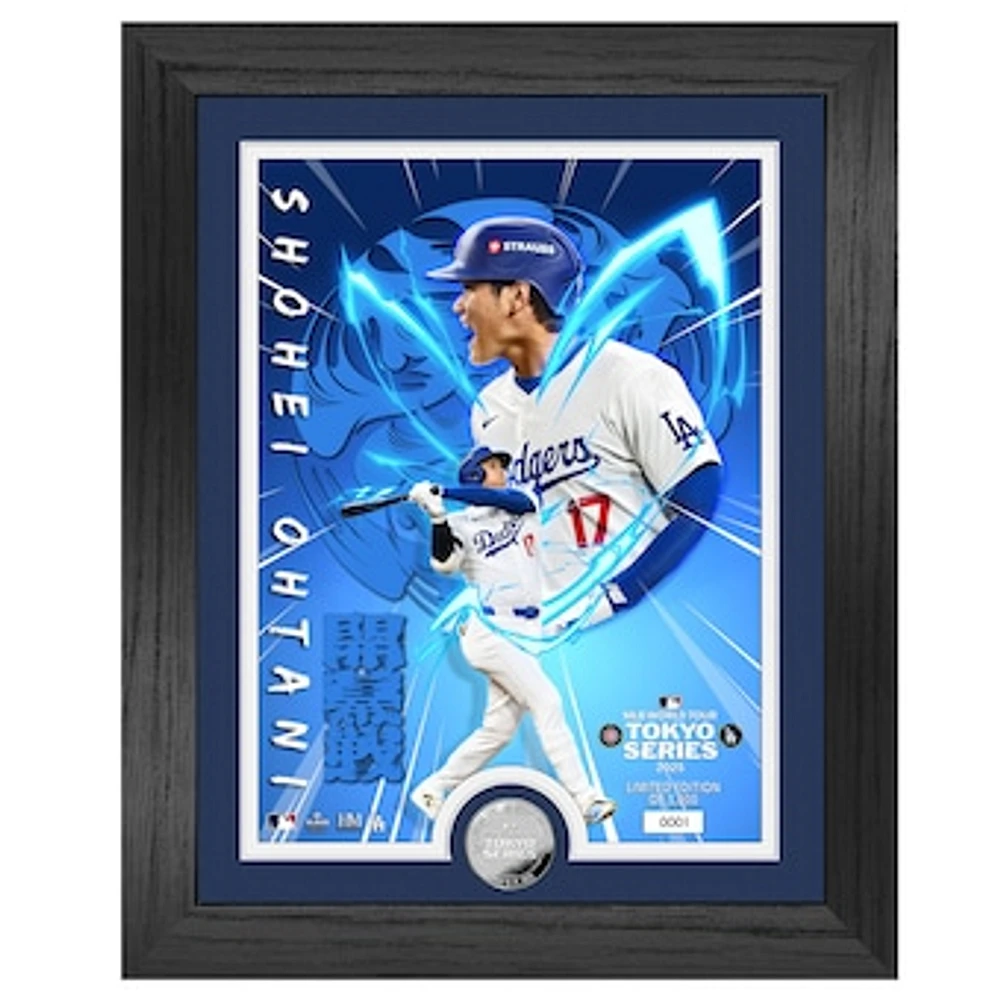 Highland Mint Shohei Ohtani Los Angeles Dodgers 2025 MLB World Tour: Tokyo Series 13" x 16" Silver Coin Photo Mint