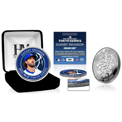Highland Mint Dansby Swanson Chicago Cubs 2025 MLB World Tour: Tokyo Series Silver Mint Coin