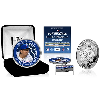 Highland Mint Shota Imanaga Chicago Cubs 2025 MLB World Tour: Tokyo Series Silver Mint Coin