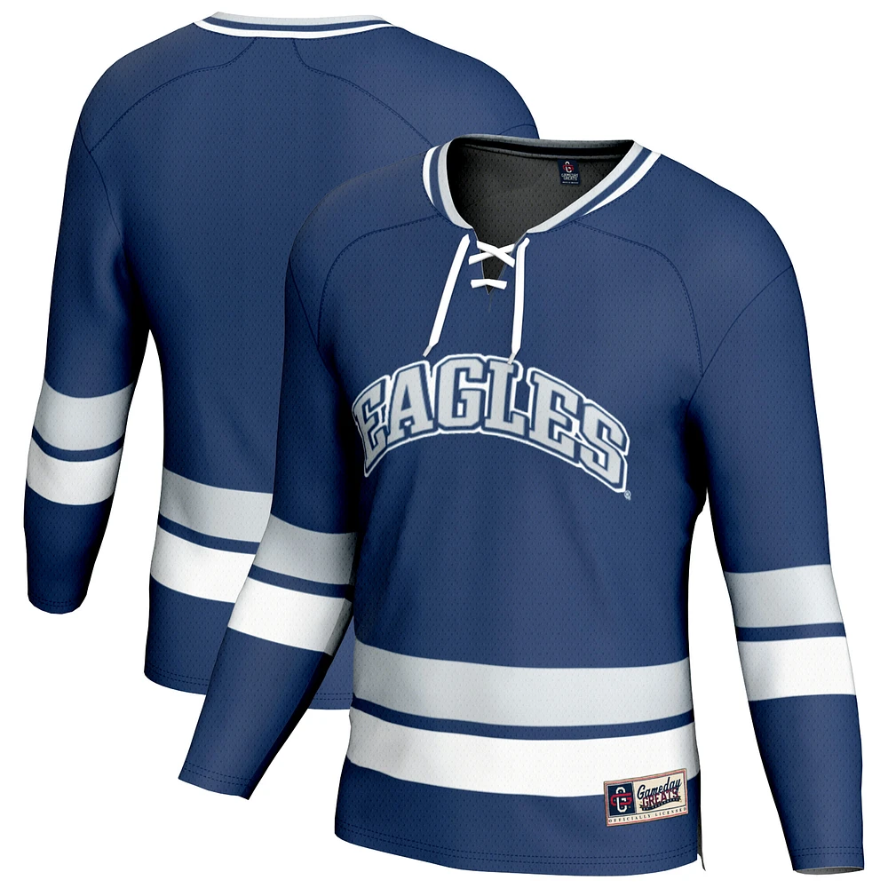 Men's GameDay Greats Blue Emory Eagles Hockey Jersey