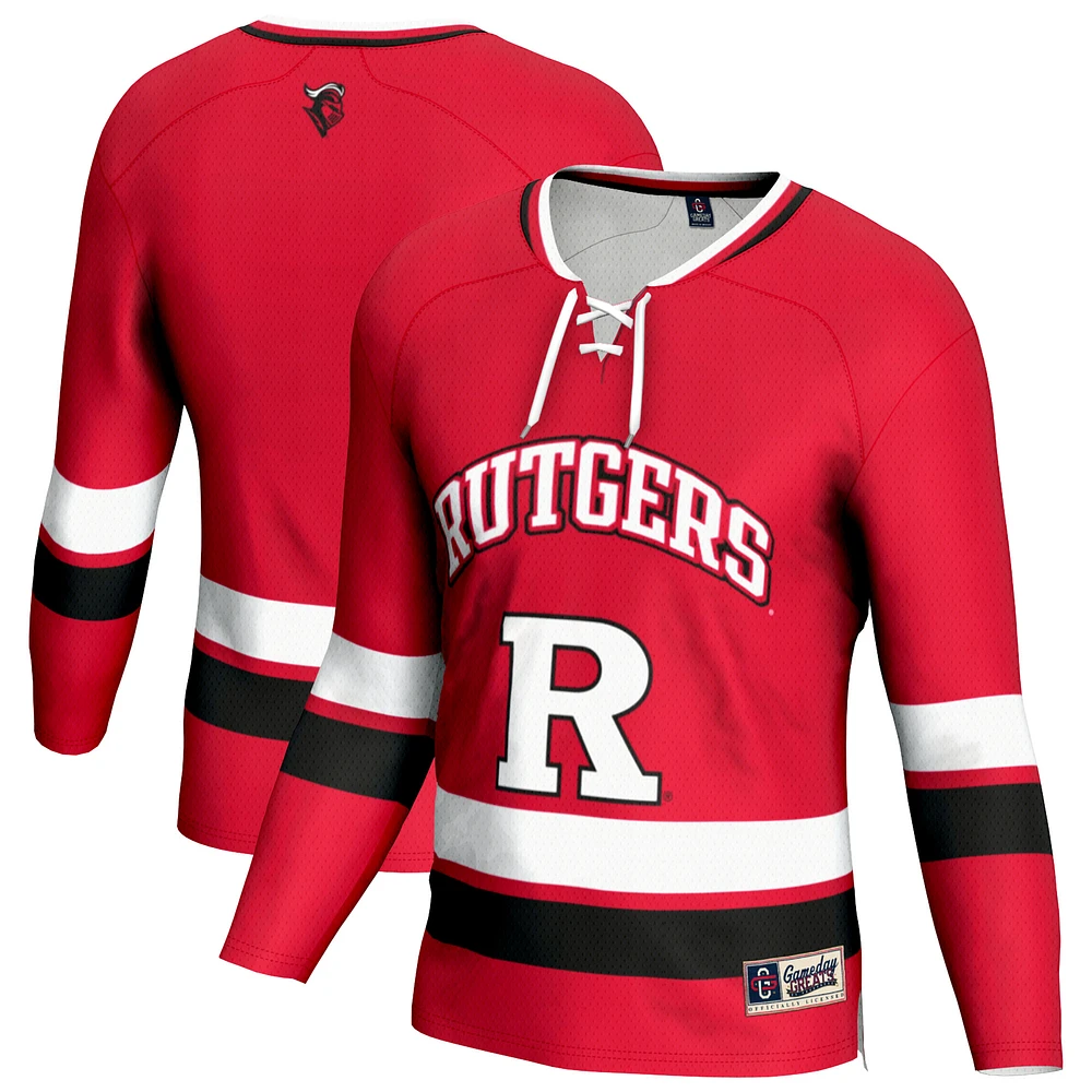 Youth GameDay Greats Scarlet Rutgers Knights Hockey Jersey