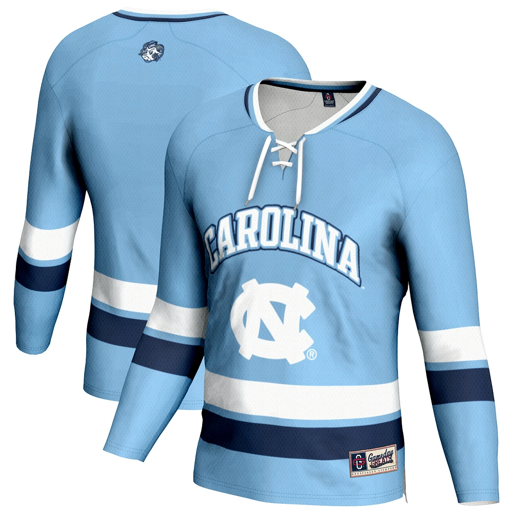 Youth GameDay Greats Light Blue North Carolina Tar Heels Hockey Jersey