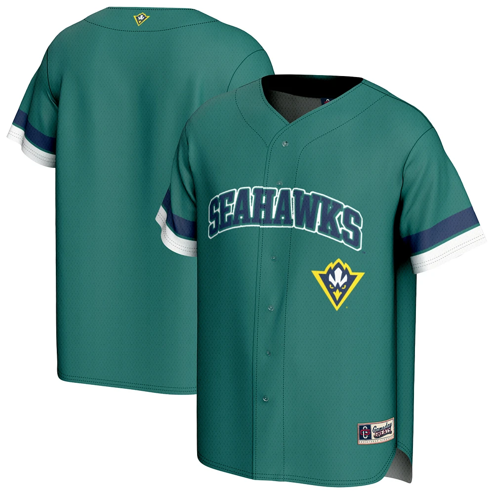 Youth GameDay Greats Teal UNC Wilmington Seahawks Baseball Jersey