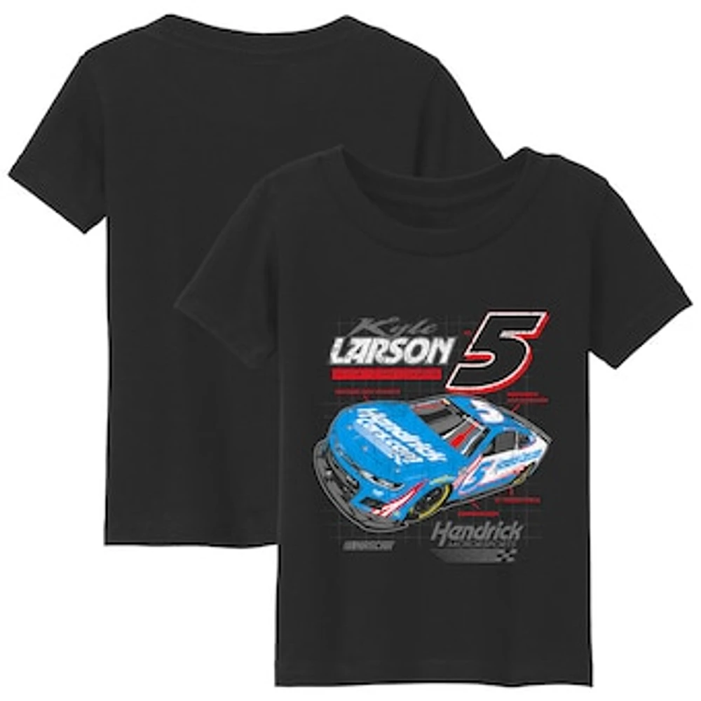 Toddler Hendrick Motorsports Team Collection Black Kyle Larson Car T-Shirt